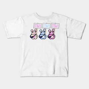 Three Chibis (Spread Lubba in Protest) Kids T-Shirt